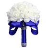 1 Bouquet Bride Bridesmaid Handmade Wedding Party Rhinestone Artificial Flower