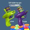 Radish-Saucer Soft Bullet Toy Gun with Bamboo Dragonfly Ejection for Kids