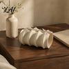 Minimalist Tabletop Art Decor Sandstone Style Tissue Box Cover Decorative Napkin Holder Travertine Cover Paper Towel Dispenser for Bathroom Bedroom