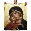 Virgin Mary, Theotokos, Mother of God, God-bearer Throw Blanket Lightweight Cozy Blanket for Bed Sofa
