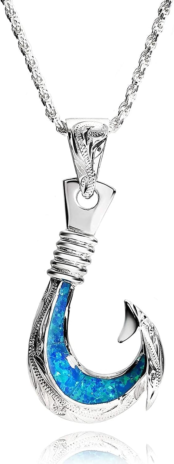 

Гавайские украшения ожерелье кулон рыболовный крючок синтетический опал ювелирные изделия подарочная упаковка комплект [LocoMocoAloha] [подлинный продукт]