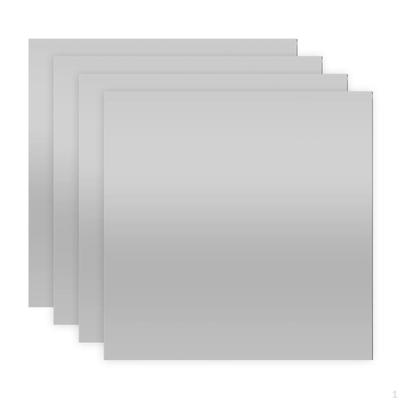4 Mirror Wall Stickers Acrylic Panels Full Length Frameless Art Decorative Removable