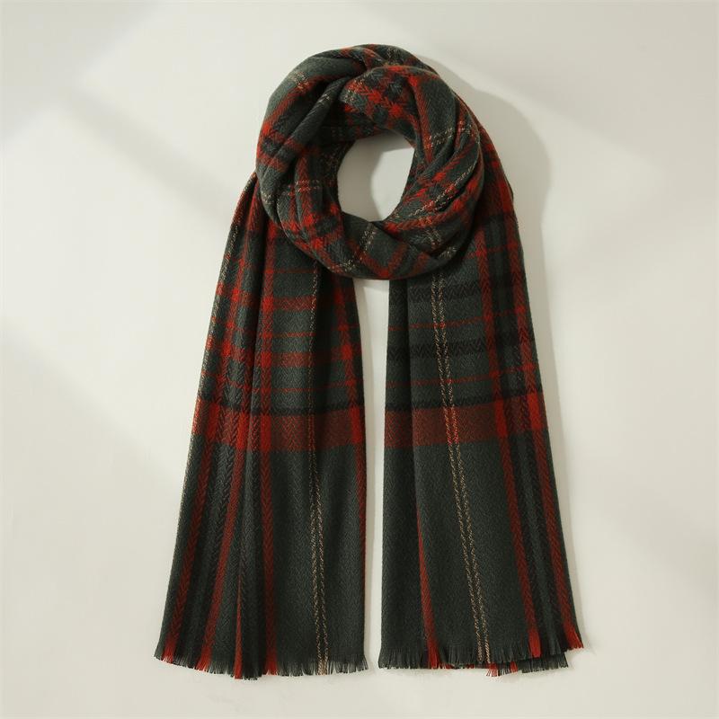 Imitation Cashmere Scarf Women's 2025 New Sweet Warm Medium and Long Scarf Autumn and Winter Shawl Scarf