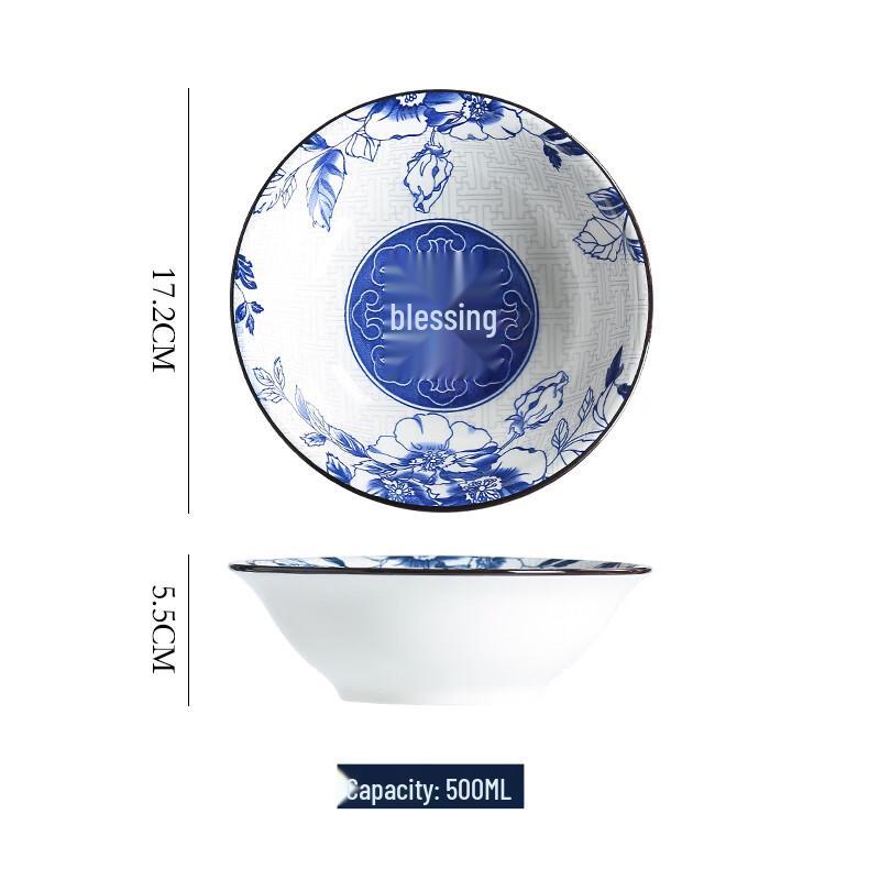 Chinese Style Ceramic Douli Noodle Bowl