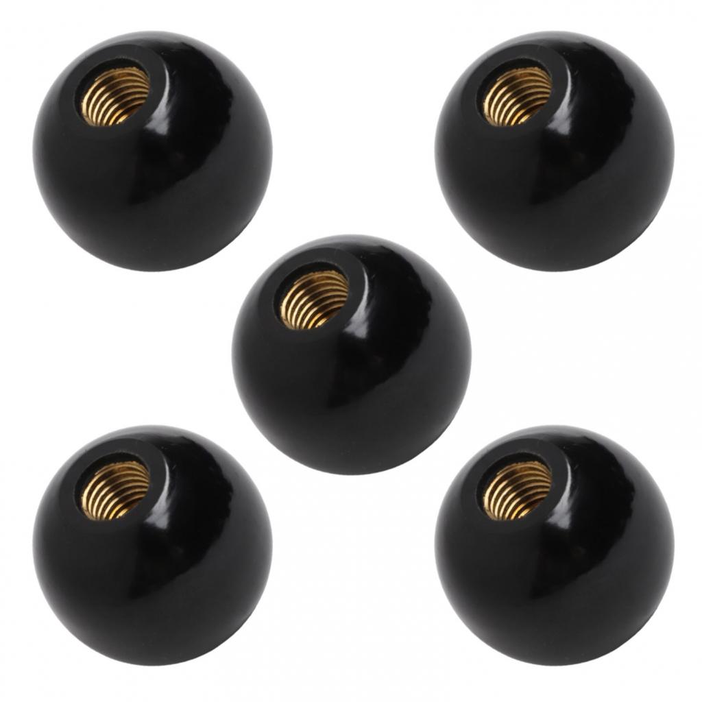 Bakelite Lever Knob Machine Tool Knob Round Ball Knob Female Thread Copper Nut