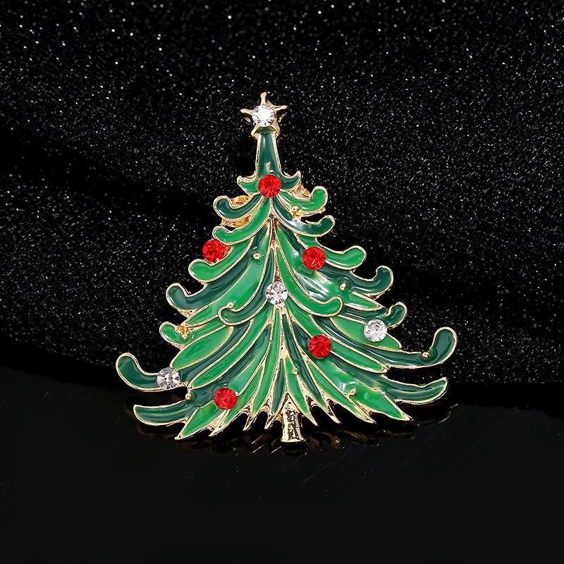 Broche Navideño de Muñeco de Nieve de Halloween Europeo-Americano - Accesorio de Corsage de Alta Gama con Gota de Aceite