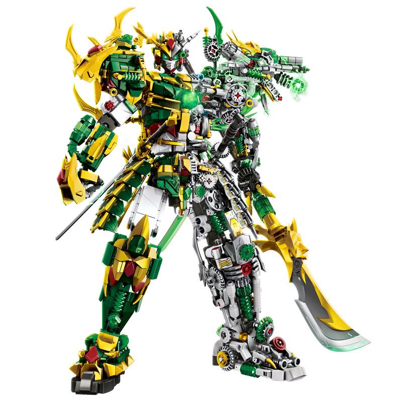 Three Kingdoms Mecha: Guan Yu & Zhao Yun Armor Puzzle Set for Kids