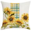 Sunflower Flower Print Pillow Case Sofa Pillow Home Cushion Cover