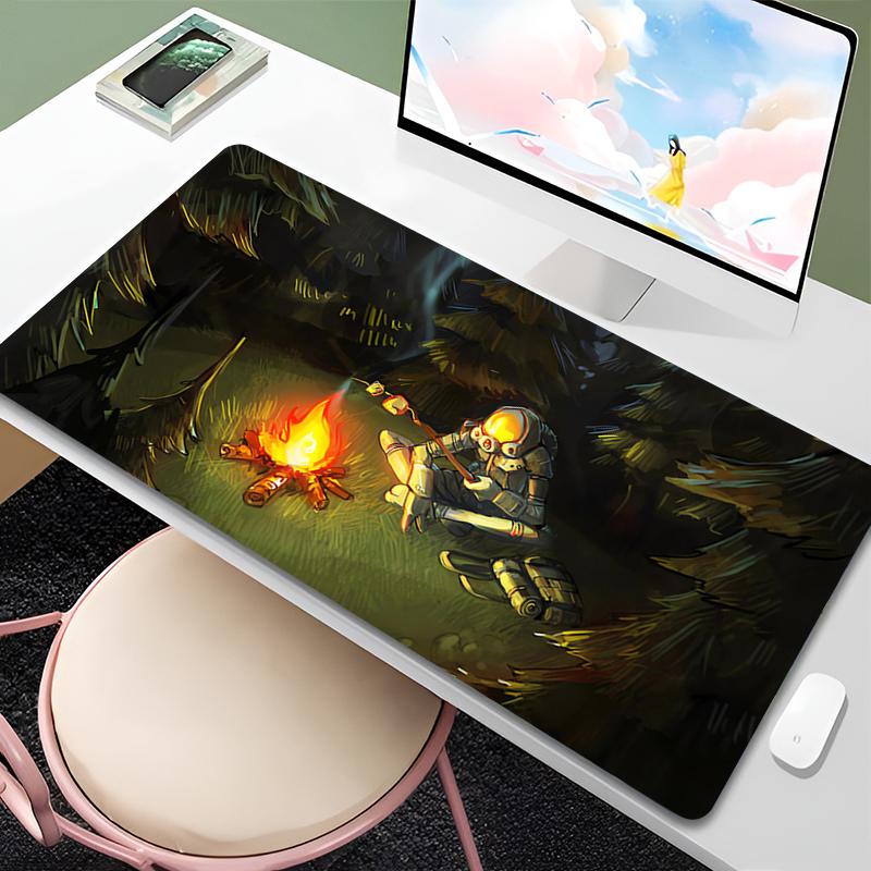 Mouse Pad XXL Cartoon Anime HD Print Desk Mat Laptop Outer Wilds Keyboard Pad PC Gaming Accessories Mousepad Star Sky Mouse Mat