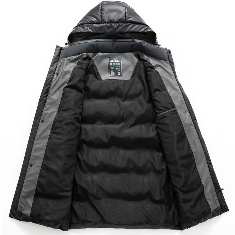 Autumn and Winter Medium and Long White Duck Down Warm and Thickened Down Youth Jacket