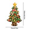 Non-woven Felt Christmas Tree With 9.8ft Light String LED Pendant 3D Felt Christmas Tree For Bedroom Nursery Kindergarten