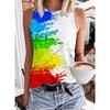 Fashionable geometric rainbow 3D printed vest