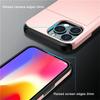 AMORUS For iPhone 14 Pro Case with Sliding Card Holder PC TPU Phone Back Cover