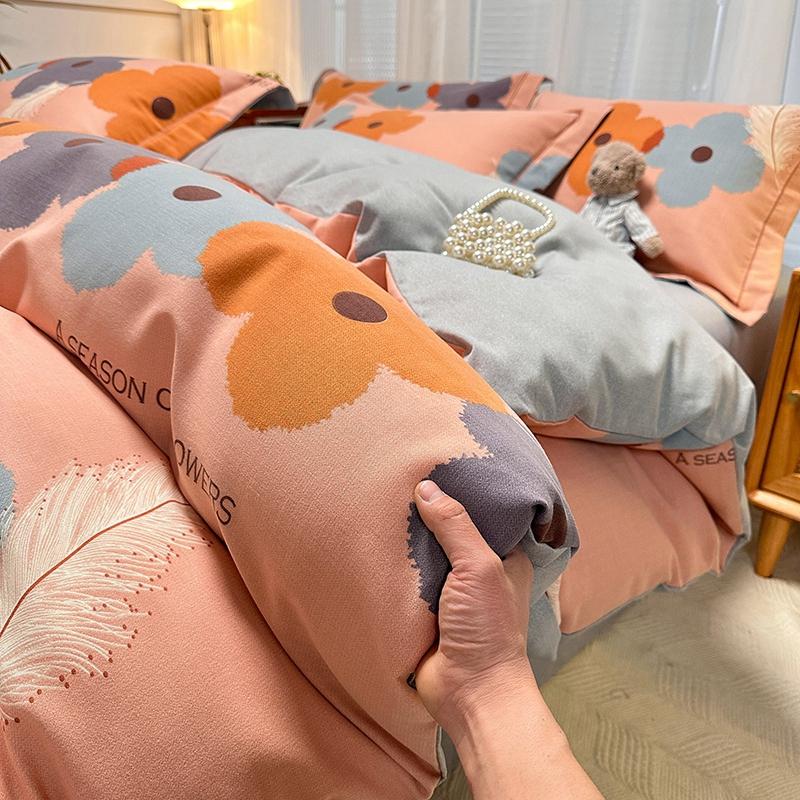 Extra Soft Duvet Cover Set 100% Cotton 3Pieces - Bedding Set (1 Duvet Cover 2 Pillowcases), Easy Care, Wrinkle Resistant