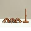 Creative Wooden Tree Folding Trivet Stand Heat Resistant Pot Mat Decorative Anti Scald Hot Pads Coaster For Kitchen Dining Table Protection