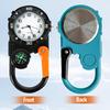 Orologio con Fibbia da Escursionismo Clip da Cintura Portatile Orologio da Tasca Bussola Moschettone per Zaino Sport Outdoor Alpinismo