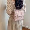 Schoolbag Small Fresh Backpack Women's 1011 New Foreign Style Versatile Texture Shoulder Bag Large Capacity Fashion Commuter Messenger Bag