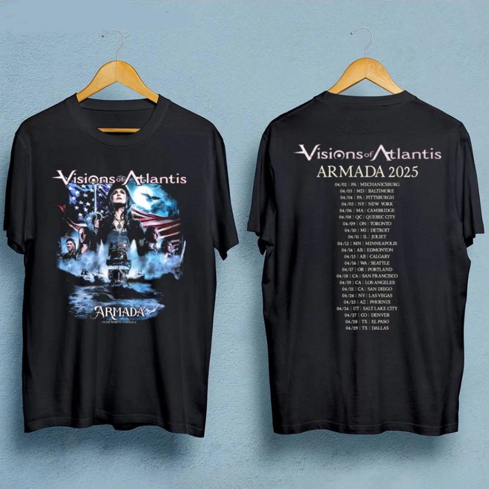 Visions Of Atlantis Armada Over North America Tour 2025 T-shirt Unisex T-Shirt XXXL