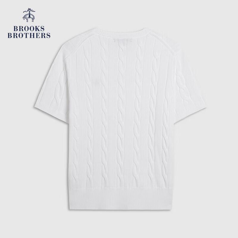 

Женская футболка Brooks Brothers с коротким рукавом и косами M