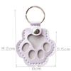 Exquisite Leather Pet Fur Keychain: Cute Cat & Dog Hair Bag Charm Ornament
