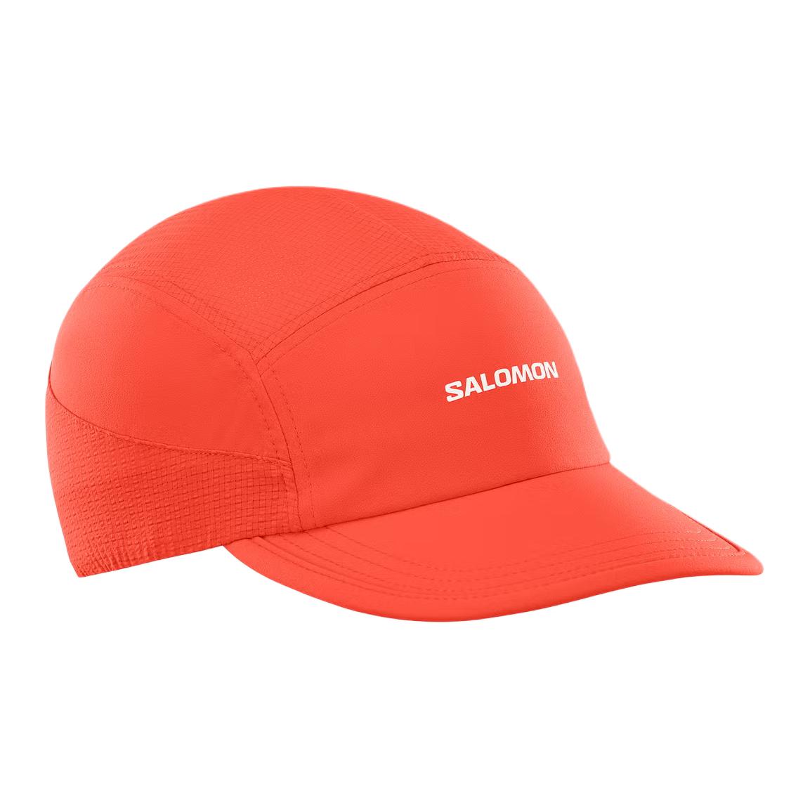 SALOMON Polyester Baseball Caps Unisex Fire Red LC2851500 M/L