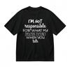 Women's Comfy Breathable Comfortable Classic T-Shirt Humor Saying Printed Tee