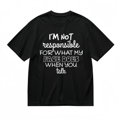 Men's Comfy Breathable Comfortable Classic T-Shirt Humor Saying Printed Tee