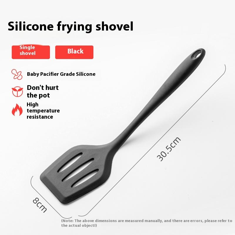 Set di Utensili da Cucina in Silicone per Alimenti Resistenti al Calore Utensili da Cucina Stoviglie Cucchiaio Spatola Cucchiaio Forato Spatola per Friggere
