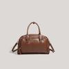 New retro simple large-capacity handbag niche design high-end casual retro brown