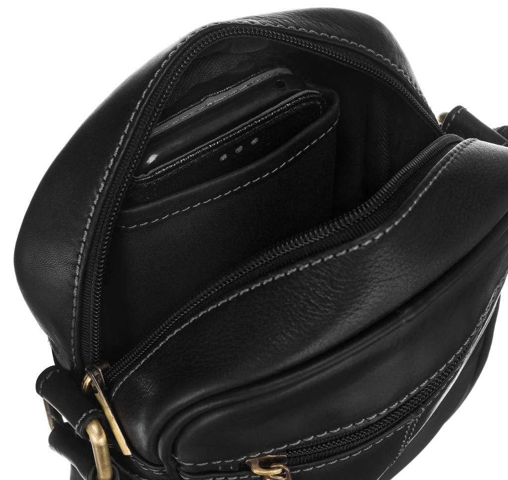Men's Leather Shoulder Bag - Peterson