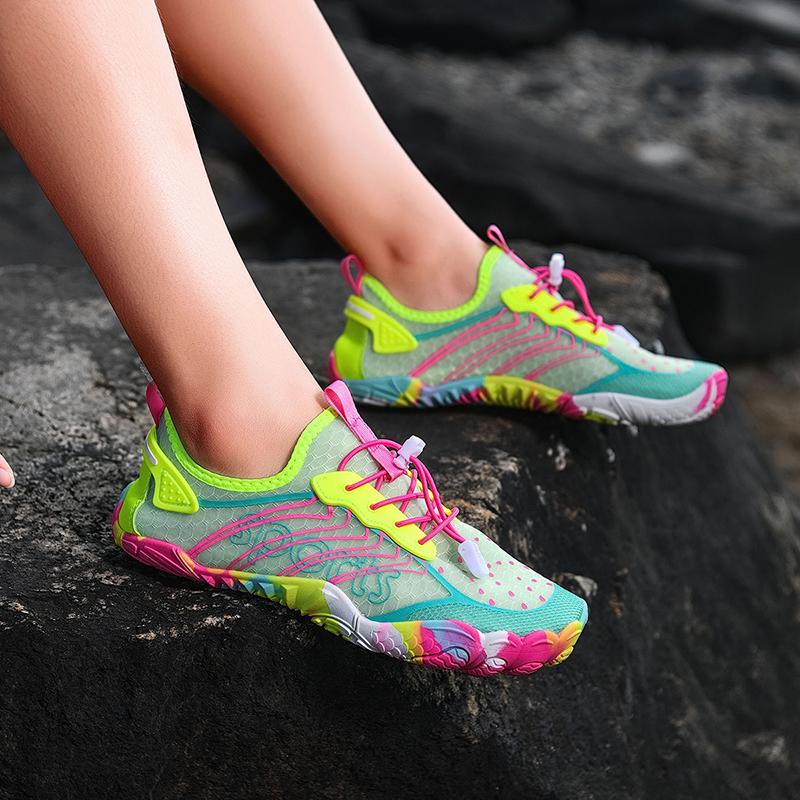 Five Toe Barefoot Water Shoes Quick Dry Swim Beach Yoga Shoes Non Slip River Walking Shoes for Outdoor Training Sports