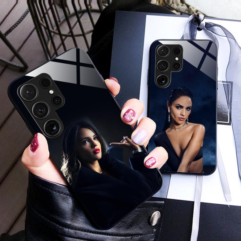 Fashion Eiza Gonzalez Glass Mobile Phone Case for Samsung Galaxy A56 55 54 53 52 51 36 35 34 23 16 15 5G Colorful Cover