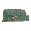 Tabby Leather Shoulder Bag Small Women's Gray Green CP149-B4SG