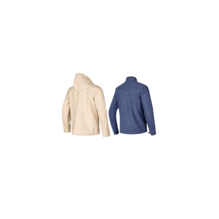 Skechers Hooded Zipper Comfortable Three-In-One Waterproof Windproof Wear-Resistant Warm Water-Repellent Breathable Jacket Men Jacket P424M027-01CG