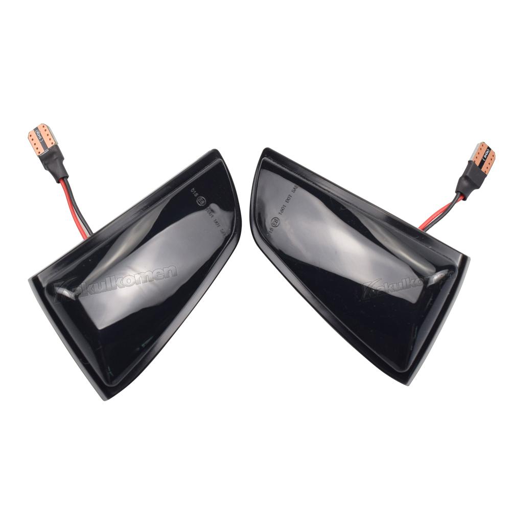 2x LED Dynamic Turn Signal Light For Volvo S40 V50 2004-07 C70 2006-09 Prefacelift Side Mirror Sequential Lamp Blinker Indicator