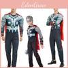 Avengers Endgame Thor Superhero Muscle Costume With Exquisite Workmanship For Adult Boys