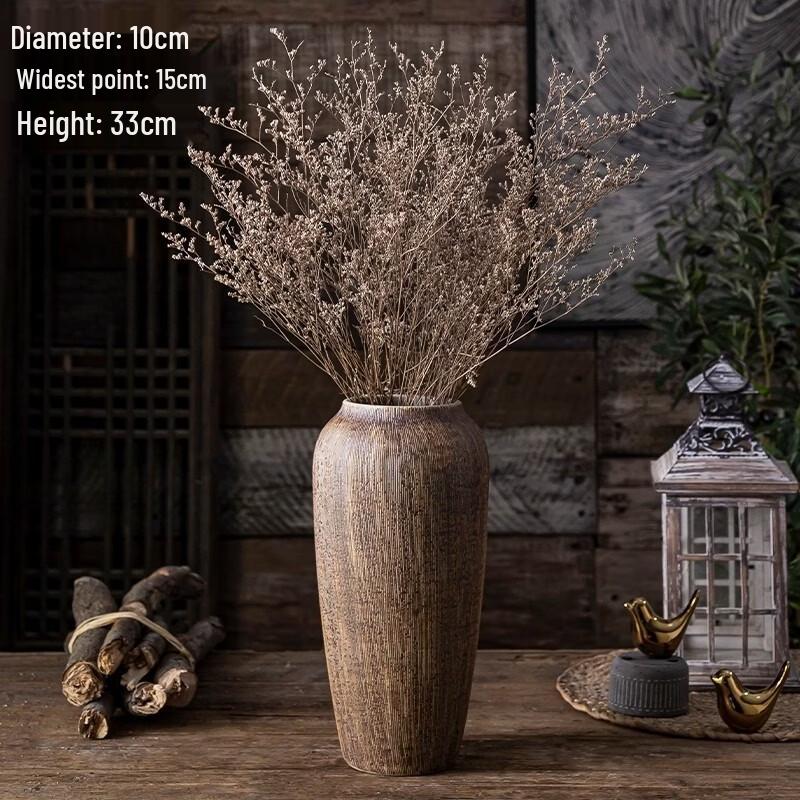 

Vintage Carved Ceramic Hydroponic Flower Vase