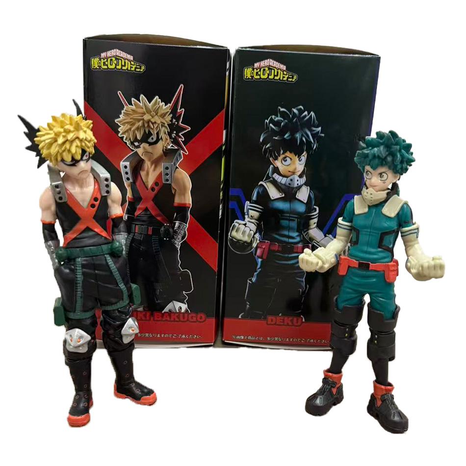 בנדאי 17 ס"מ אנימה My Hero Academia איזוקו מידוריה וקאטסוקי בקוגו סט דמויות אקשן דגם PVC אספנות צעצוע למעריצים מתנה
