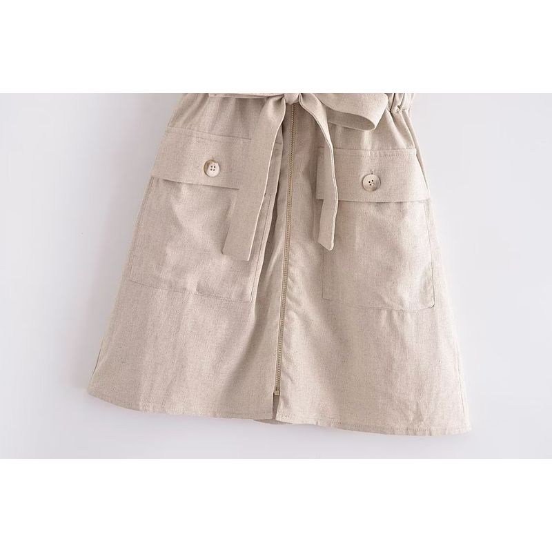 Kaslead Fashion Style Blended Overalls Linen