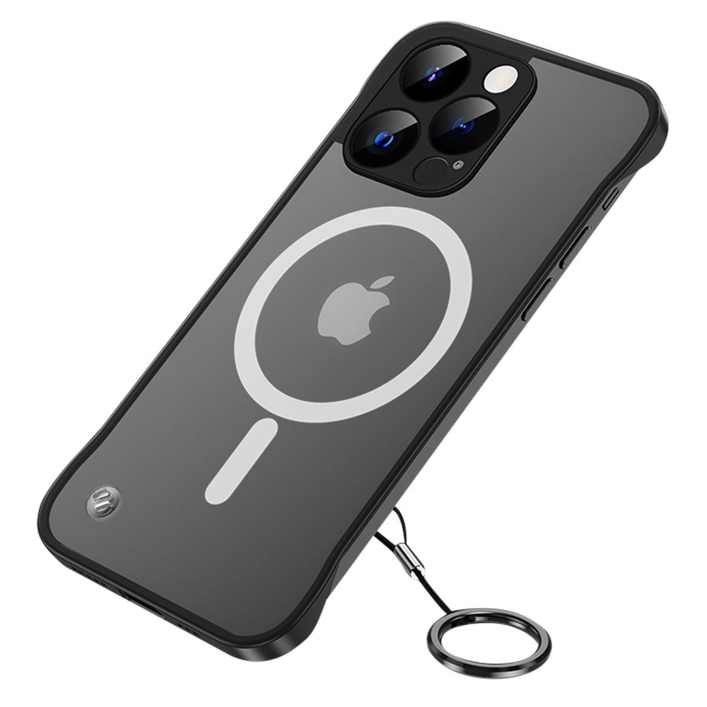 For iPhone 16 Pro Max Case Compatible with MagSafe Matte PC Frameless Mobile Cover
