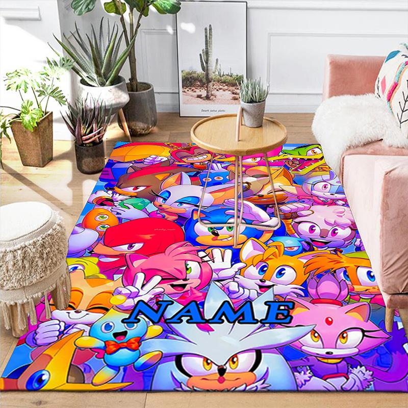 Custom 1Pc Sonic Boom Adventure Rug Office Carpet Indoor Outdoor Entrance Doormat Nonslip Soft And Comfortable Living Room D2915329