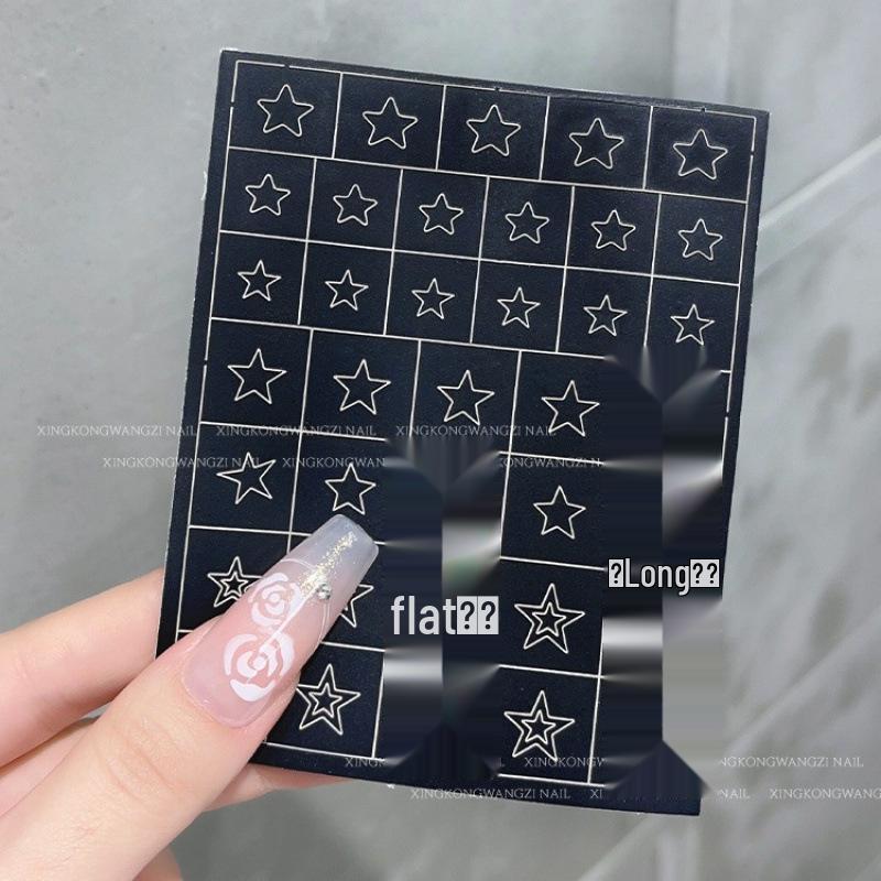 Christmas Snowflake Nail Art Stencil & Decals - French Ombre Airbrush Design