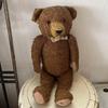 [USED] Antique Dark Brown Teddy Bear, Approximately 41cm, German Vintage