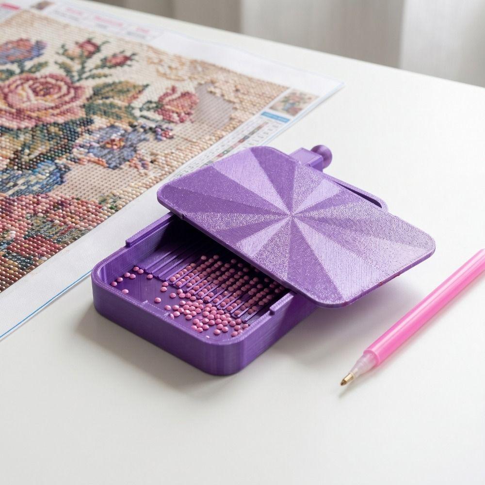 Prismatic Shine Lid Painting Tray Silky Bead Sorting Tray Craft Enthusiasts