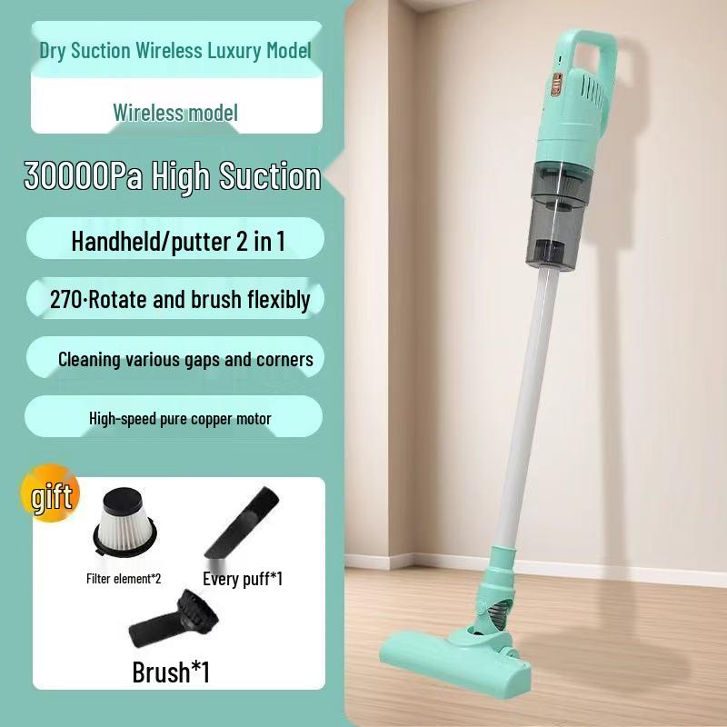 Compact High-Suction Wireless Vacuum & Mop for Dust, Hair and Mite Removal