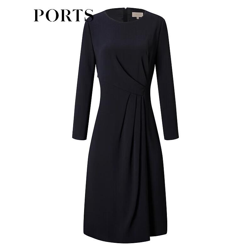 PORTS Women's Triacetate Waist-Cinching A-Line Dress