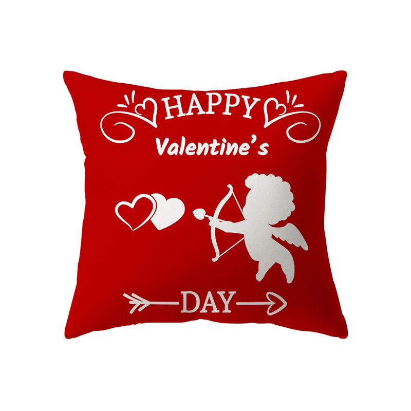Christmas Theme Christmas Decoration Printed Pattern Cushion Cover Home Living Room Sofa Decor Waist Cushion Pillow Cover