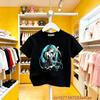 Retro Classic Hatsune Miku Joint Pure Cotton Short Sleeve Anime Printed Casual Unisex TShirt Vintage Style Daily Leisure Wear