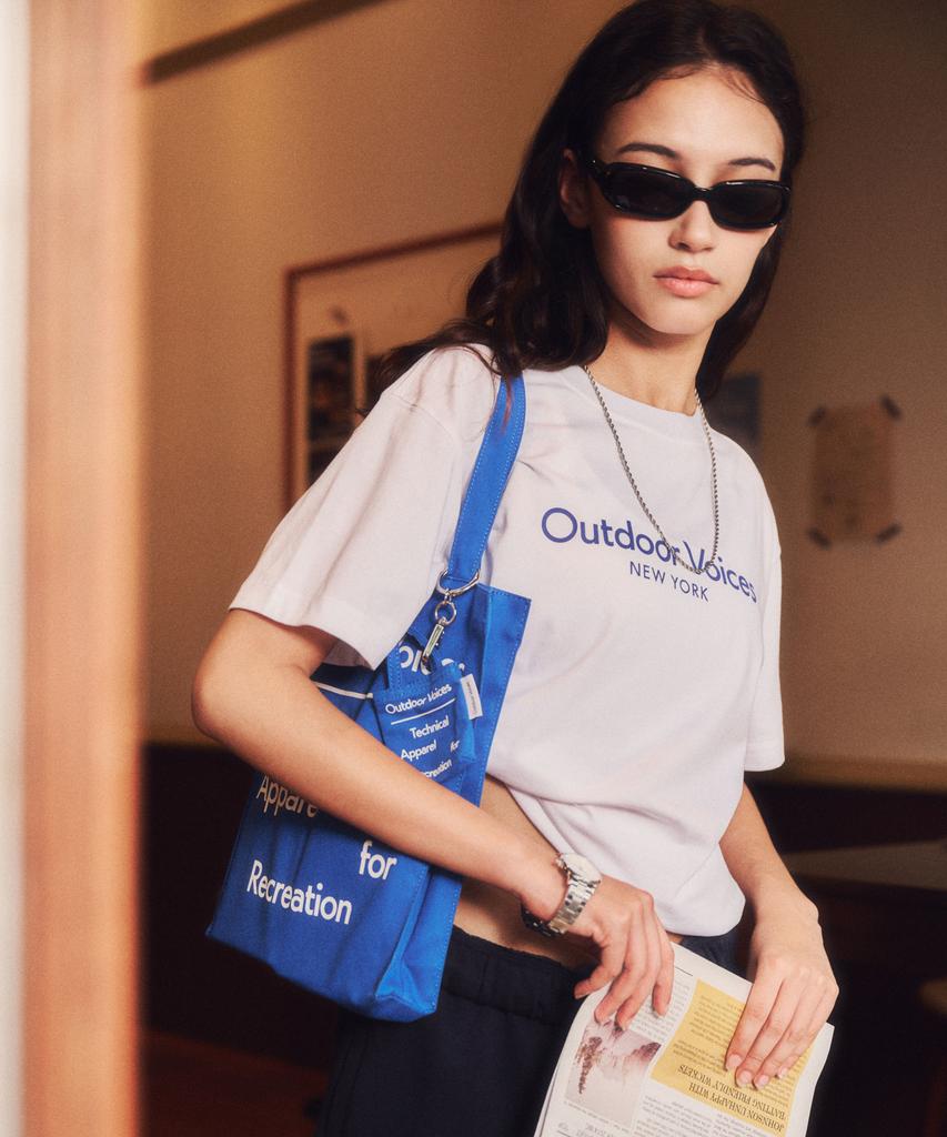 Outdoor Voices Signature Tote Bag (Blue)
