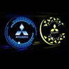 lcbk8 LED 7 Colors Car Coaster Light Water Cup Drinks Holder Mat For Mitsubishi ASX Galant Mirage L200 EVO Triton Pajero Outlander